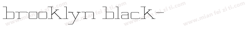 brooklyn black字体转换